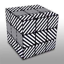 Black And White Picture With Color Grid Grid Cube Op Art Lessons Black And White Black White Photos