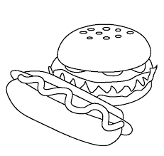 Food is a source of energy for the body to be able to do various activities. Easy Coloring Pages For Kids Food Drawing With Crayons