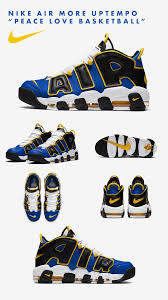 Nike Air More Uptempo Peace Love Basketball In 2020 Nike Air Love And Basketball Sneakers