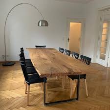 Dining Table Oak Wooden Table Solid Wood Tree Table Table Oiled Oak Dining Table Dining Table Solid Wood Table