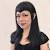 Black Hair With Bangs Korean