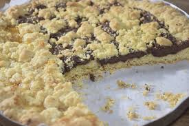 Strati di oro saiwa, caramello o crema vari gusti e cioccolato! Sbriciolata Con La Nutella Senza Cottura