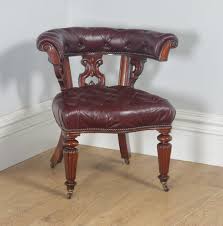 Victorian Mahogany Leather Office Desk Arm Chair Antiques Atlas Chair Arm Chairs Living Room Furniture