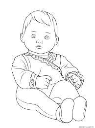 Print this coloring page (it'll print full page) save on pinterest. American Girl Bitty Baby Coloring Pages Printable