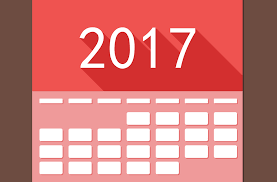 Yearly calendar showing months for the year 2017. Free Photo Event Date 2017 Calendar Time Plan Flat Design Max Pixel