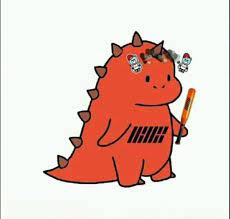 Ternyata ada cerita menarik dibalik gambar dino merah dan dino lainnya yang ramai digunakan foto. Dino Merah Cantik Kartun Dinosaurus Kartun Lucu