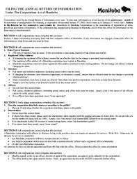A yearly report about a firms operations, composition , and position. Fillable Online Companiesoffice Gov Mb Filing The Annual Return Of Information Companies Office Companiesoffice Gov Mb Fax Email Print Pdffiller