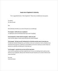 Letter For Scholarship Sample Fresh Scholarship Letter Template 11 Free Sample Example Lettering Scholarships Scholarships Application