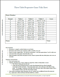 3 tables 12 players free printable tally score sheets for