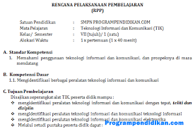 Berisi video pelajaran informatika untuk kelas 7 smp. Rpp Tik Kelas 7 Smp Tahun Pelajaran 2019 2020 Programpendidikan Com