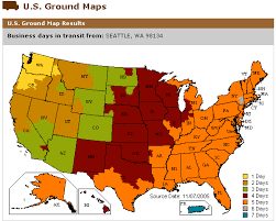 ups ship map transit time