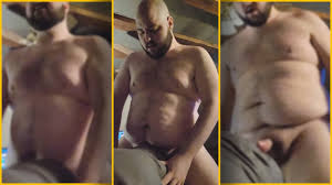 Big Handsome Man Fucking Pocket Pussy Stuffed in a Pillow: Gay Bear Bear  Porn