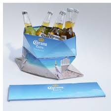 Corona Ice Bucket Paper Bag Design Pop Drink Store Display Design