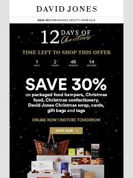 David Jones 12 Days Of Christmas Now On Milled