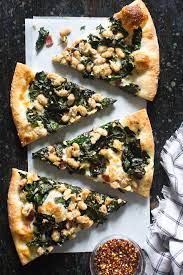 Kale And White Bean Pizza Recipe Recipe Pizza Recipes Vegetable Pizza Recipes Cold Vegetable Pizza