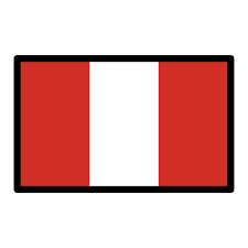 According to the article 49 of the constitution of peru, it is a vertical triband with red outer bands and a single white middle band. Flagge Peru Emoji