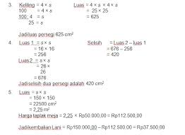 Jawaban dari latihan 7 2 mtk hal 129 130 semester 2 adalah bersama. Kunci Jawaban Buku Siswa Matematika Kelas 4 Sd Luas Baguanan Datar Halaman 131 132 137 138 143 144 Lifanen