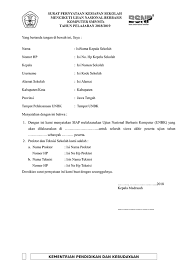 Contoh surat pernyataan kesanggupan kerja. Contoh Surat Pernyataan Kesiapan Unbk 2019 Kemdikbud Simadrasah