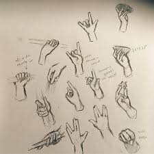 How to draw a peace sign, step by step. 100 Drawings Of Hands Quick Sketches Hand Studies