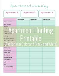 Apartment Hunting Printable 3 Sites Comparisons Free Printable For Renters Moving Http Www Adoseof Apartment Hunting Apartment Hunting Checklist Apartment