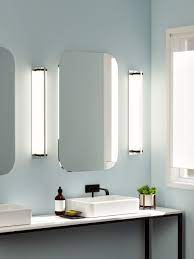 Installation Gallery Bathroom Lighting Wall Lighting Light Blue Bathroom Bathroom Mirror Lights Residential Lighting Design