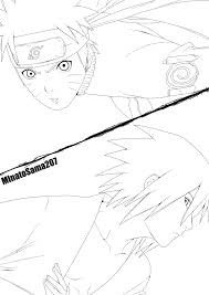 Naruto Vs Sasuke Lineart By Rollando35 On Deviantart In 2020 Naruto Uzumaki Art Naruto Drawings Manga Coloring Book