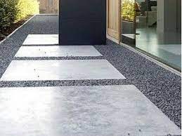 betontegels en grind beton tuin opritten tuin