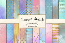 Unicorn Pastel Digital Paper