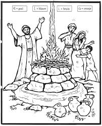 Why did ahab have to return quickly to jezebel? Coloring Pages Elijah And Prophets Of Baal
