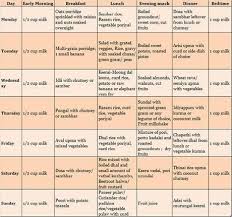 South Indian Pure Vegetarian Food Chart For 2 Year Old In