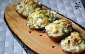 ¿conoces a alguien que amaría preparar estas papas rellenas al horno?¡comparte esta receta con un amante de las papas! Patatas Rellenas Receta Facil Y Casera Receta De Sergio