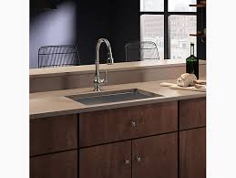 Vigo gray silicone kitchen sink protective bottom grid mat 29.5 x 14.625. Strive 29 Undermount Medium Single Bowl Kitchen Sink W Sink Rack K 5409 Kohler Kohler