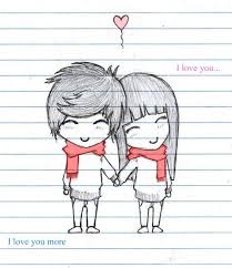 It S A Couple Very Cute Dessins Amour Facile Dessin Amoureux Dessin Romantique
