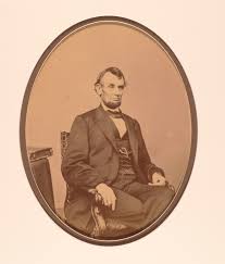 Anthony Berger. Abraham Lincoln, seated portrait.