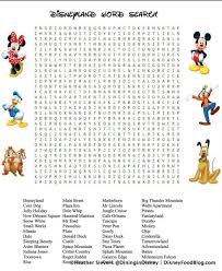 Printable crossword puzzles are many times the simplest way to keep your mind engaged in this long and often taxing activity. Here S A Free Printable Disneyland Word Search For Some At Home Fun The Disney Food Blog