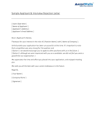 Dec 09, 2020 · job rejection letter sample: Applicant Rejection Letter Templates At Allbusinesstemplates Com