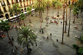 Placa Reial Dall Alto Visit Barcelona Barcelona Spain Barcelona