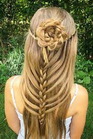 21 Pretty Rose Hairstyles For Long Hair Ideas From Daily To Special Occasion Long Hair Styles Hair Styles Rose Hair