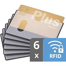 Credit card rfid chip location. Amazon Com Probably The Best Stocking Stuffer You Can Buy Rfid Blocking Chip Credit Protector Sleeves With Tiptable Organized 5 Colors Each Metallic Sleeve Holds And Protects 2 Cards And 5 Bills