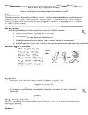 Types of chemical reaction worksheet chem work types of chemical reactions pogil answer key types of chemical reactions answers balance each of the following reactions and. Pogil Types Of Chemical Reactions Name Date Period Types Of Chemical Reactions Pogil Do Atoms Rearrange In Predictable Patters During Chemical Course Hero