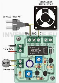 Detector de humedad con 555. Controlador Para Ventilador O Cooler Inventable Electronics Projects Ventilador Circuitos Electronicos Para Armar