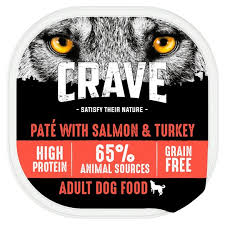 Crave Dog Food High Protein Turkey Salmon Pate 300g