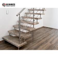 Cheaper wood materials are prone to denting and scratching. China Exterior Glass Balustrade Steel Handrail Systems Round Metal Balusters China Stair Railing Stair Handrail