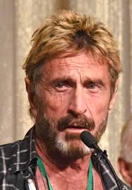 John mcafee ayrıca mcafee crypto team'in kurucusuydu ve kripto paraların önemli bir destekçisiydi. John Mcafee Wikiquote