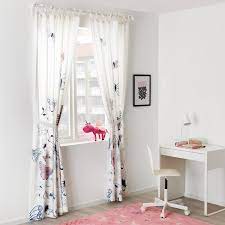 Ending aug 3 at 7:00pm pdt 3d 17h. Sanglarka Curtains With Tie Backs 1 Pair Butterfly White Blue 47x98 Ikea