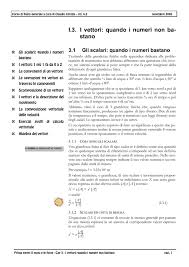 Come sappiamo, la direzione di una retta `e determinata univocamente dai suoi coseni direttori. Calameo Fisica 4