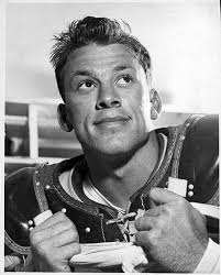 Today in History Seeing him dodge tacklers for the Bainbridge Naval  Training Center team, an officer remarked, “He looks like a runaway train.  We ought to call him 'Choo Choo.'” They