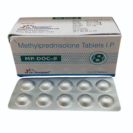 MP DOC 8MG TABLET at ₹ 70/strip | Methylprednisolone Tablet in Nagpur | ID: 2855811858612