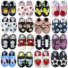 Carozoo Baby Shoes Leather Soft Sole Prewalker Slippers
