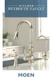 Find new polished nickel kitchen faucets for your home at joss & main. Add New Life To Your Kitchen With Our Weymouth Faucet In A Stunning Polished Nickel Finish Moen Kitchen Faucet Chrome Kitchen Faucet Kitchen And Bath Design